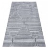 Covor Structural SIERRA G5018 țesute plate gri - frize, caro, 120x170 cm, Dreptunghi, Polipropilena