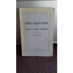 STUDIUL GEOLOGIC TECHNIC AL TERENULUI DE FUNDATIE AL DRUMURILOR