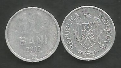MOLDOVA 10 BANI 2002 [2] livrare in cartonas foto