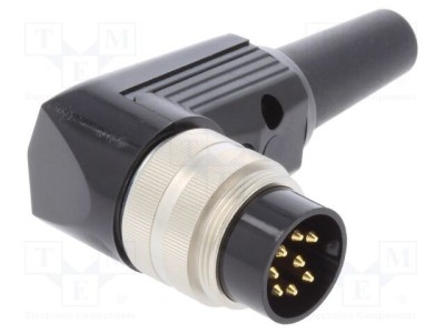 Conector LUMBERG M16 mufă tată 8 pini 5A 60V lipire cablu IP40 foto