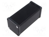 Carcasă aluminiu neagră cu panou 1455 54x120x54mm HAMMOND