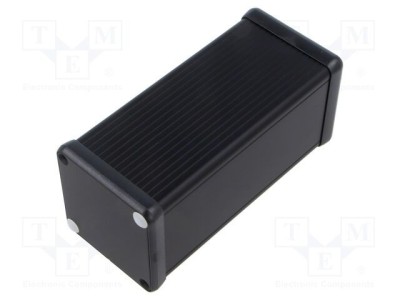 Carcasă aluminiu neagră cu panou 1455 54x120x54mm HAMMOND foto
