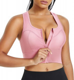 XK Racerback Sport Sutien pentru femei Longline Yoga Sutien Zip Front Crop Top c, Oem