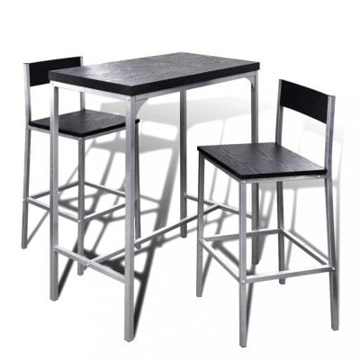 vidaXL Set mobilier bar mic dejun, &amp;icirc;nălțime tejghea foto