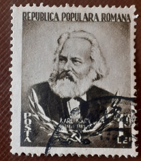 ROMANIA 1953 LP 342 Karl Marx serie stampilat foto