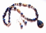 set bijuterii regalit albastru si jasper 43049