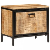 Dulap de pantofi, 60x35x53 cm, lemn masiv de mango brut