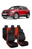 Cumpara ieftin Set huse scaune Volkswagen T-Roc (2019-2023) Negru-Rosu, Umbrella
