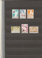 ROMANIA 1962 LP 548 COPII IN R.P.R. SERIE MNH NESTAMPILATA foto