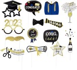 Set de 14 accesorii pentru cabina foto Sunbeauty, hartie, multicolor