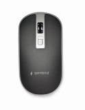 MOUSE GEMBIRD, PC sau NB, wireless, 2.4GHz, optic, 1600 dpi, butoane/scroll 4/1, , negru / argintiu, &quot;MUSW-4B-06-BS&quot; (timbru verde 0.18 lei)