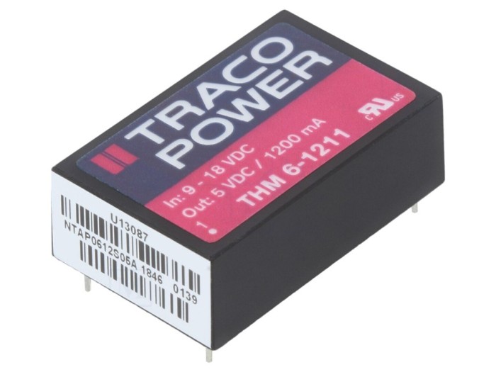 Convertor DC/DC 6W 5V 1,2A DIP24