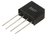 Punte redresoare monofazată VISHAY 600V 1,9A plată THT