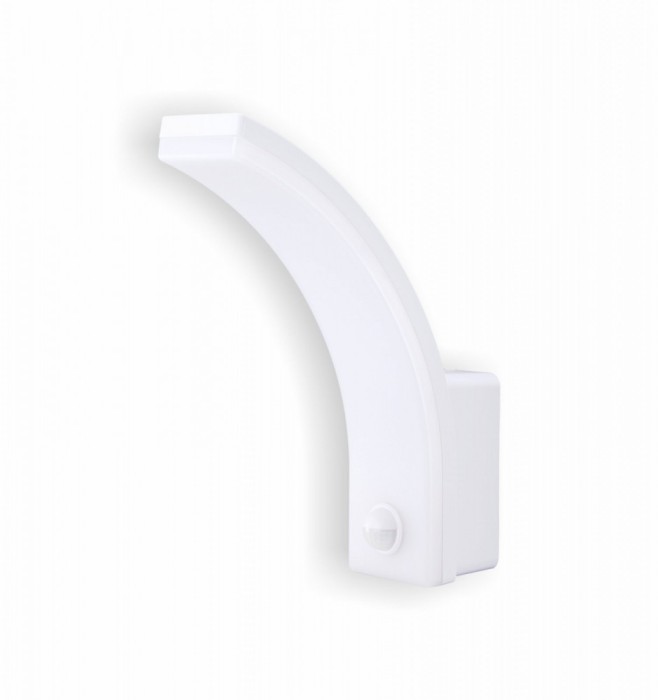 Aplica de exterior 20W 1700lm alba 4000K lumina naturala IP65 cu senzor de miscare, distanta de detectie maxim 9m, garantie 5 ani