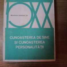 CUNOSTEREA DE SINE SI CUNOASTEREA PERSONALITATII de V. PAVELCU , Bucuresti 1982