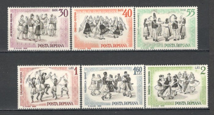 Romania.1966 Dansuri populare YR.351