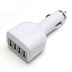 Incarcator Auto Adaptor USB Cu 4 Porturi iPhone iPad iPod Samsung HTC Sony Nokia LG foto