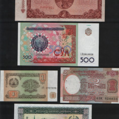 Set #5 Asia / 10 bancnote diferite necirculate / vezi scan