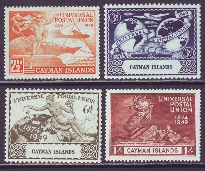Insulele Cayman 1949 - Aniversare UPU, serie neuzata