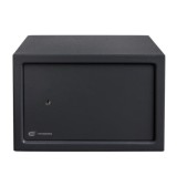 Seif cu cheie 23x35x25 cm, Negru,Otel