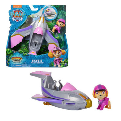 Figurina si Vehicul Paw Patrol Jungle Skye&amp;#039;s Falcon, SPM6067778-20143428 foto