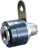 Borna 4mm, mama, negru, fixare pe panou - 122559