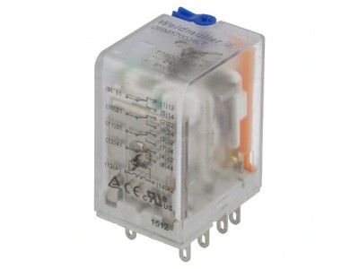 Releu Electromagnetic 4PDT 24VDC 5A foto