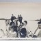 GRUP IN BARCA , PE DUNARE , FOTOGRAFIE TIP CARTE POSTALA , MONOCROMA, NECIRCULATA , DATATA 1937
