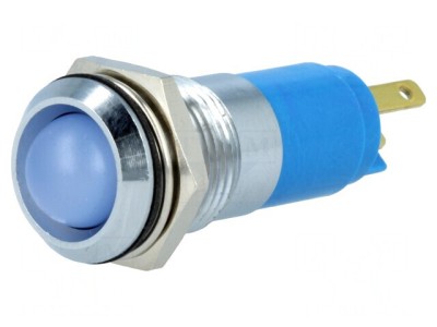 Lampă de Control LED Albastră IP67 12-14V foto