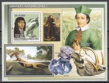 Sao Tome si Principe 2008 - Mari Naturalisti - Nicolas Steno, Colita, Cota 10 EURO, RARA, MNH