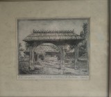 Tablou, raritate-grafica valoroasa exceptie-MUZEUL SATULUI-autor maestrul Aurel Bulacu, Nonfigurativ, Carbune, Altul