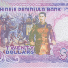 Bancnota Peninsula Indochineza 20 Dolari 2020 - UNC ( polimer, fantezie )