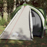 VidaXL Cort de camping pentru 2 persoane, verde, impermeabil