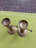 Pereche de sfesnice din bronz, provenienta suedeza