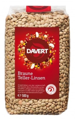 Linte maro bio 500g DAVERT foto