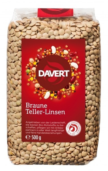 Linte maro bio 500g DAVERT