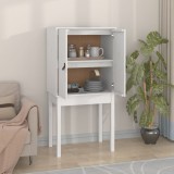 vidaXL Dulap &icirc;nalt, alb, 60x40x120 cm, lemn masiv de pin