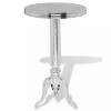 VidaXL Masă laterală rotundă din aluminiu, argintiu 243513