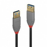 Cablu prelungitor USB 3.0 T-M 0.5m Anthra Line, Lindy L36760