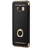 Husa Samsung Galaxy J3 2017 MyStyle Elegance Luxury 3in1 Ring Neagra, Anti-soc, Anti-praf, Anti-zgarieturi, Carcasa Protectie