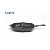 Tigaie grill fonta emailata 26.5 x 4.5 cm, Marble Grey, Cooking By Heinner