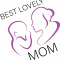 Sticker decorativ, Best love mom, Mov, 63 cm, 7417ST-3