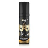 Orgasme puternice - Orgie Vibrator Dual Gel Intim cu Efect Vibrator Aroma Cocktail Pina Colada 15ml Poate fi Lins