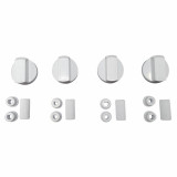 Set 4 butoane universale cuptor &amp; aragaz albe + adaptoare, Oem