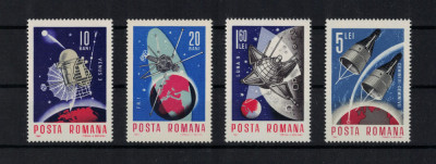 ROMANIA 1966 - Cosmonautica / serie completa MNH foto