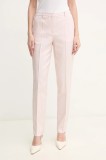 BOSS pantaloni femei, drept, high waist, 50537461