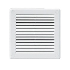 Grila de Aerisire Karro, 30x30 cm, Simpla, Fara Plasa, Plastic, Alb foto