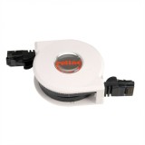 Cablu de retea RJ45 retractabil Cat.5e UTP 2m Negru, Roline 21.15.0591*