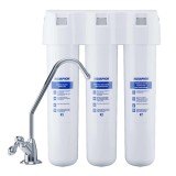 Filtru Apa Potabila Aquaphor Crystal cu Robinet, 2.5L/min, Elimina Clor, Metale Grele, Bacterii, Alb
