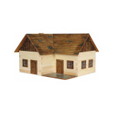 Set constructie arhitectura Casuta ideala, 154 piese din lemn, Walachia EduKinder World